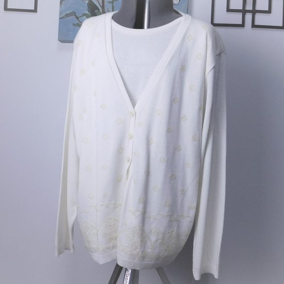 dressy ivory cardigan